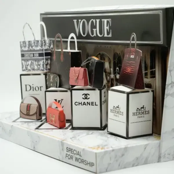 紙紮女性皮包皮夾套組-5