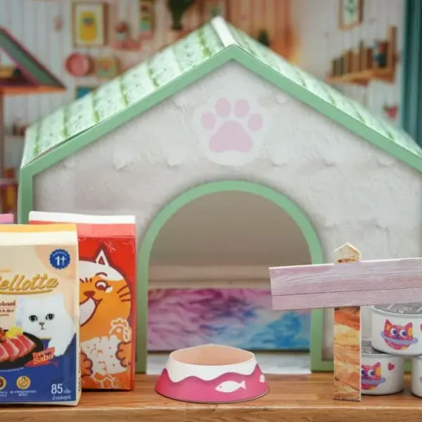 紙紮貓屋套組-4