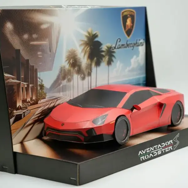 紙紮藍寶堅尼(紅)(小)-2