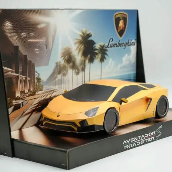 紙紮藍寶堅尼(黃)(小)-4