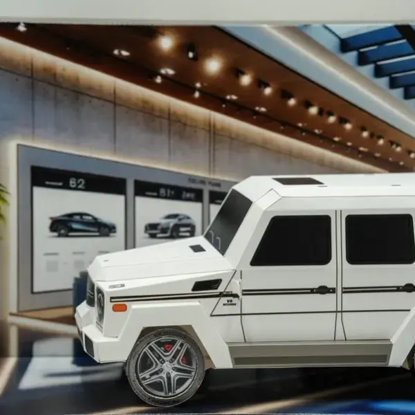 紙紮賓士G-CLASS(白)(小)-004