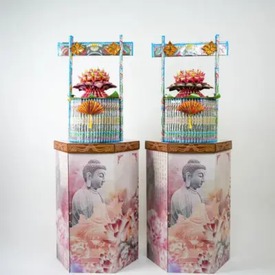 彩色蓮花塔-精緻提籃版