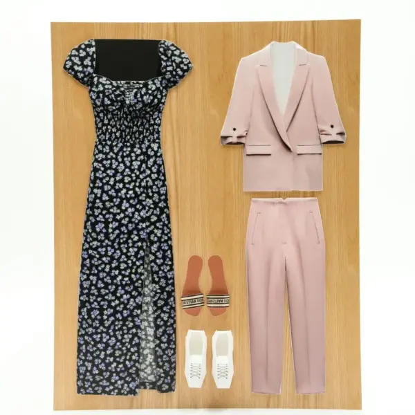 紙紮女士洋裝西服禮盒-2