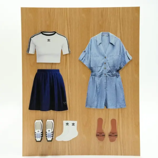 紙紮女士運動休閒服禮盒-2