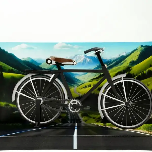 紙紮復古腳踏車禮盒-1