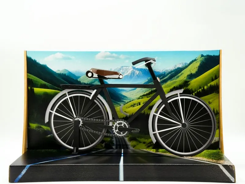 紙紮復古腳踏車禮盒-1 紙紮復古腳踏車禮盒-1