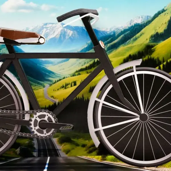 紙紮復古腳踏車禮盒-3