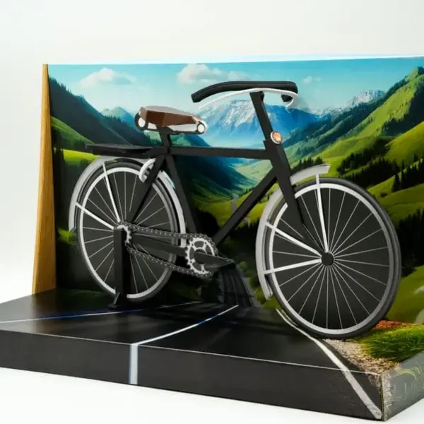 紙紮復古腳踏車禮盒-5