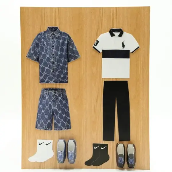 紙紮男士運動休閒服禮盒-2