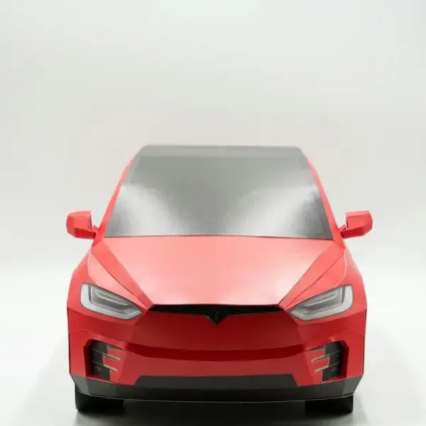 紙紮特斯拉 Model X(紅)-3