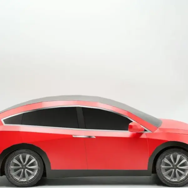 紙紮特斯拉 Model X(紅)-4