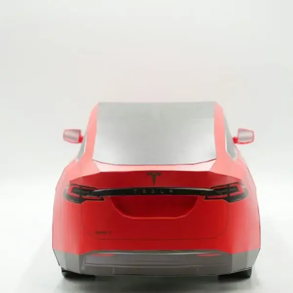紙紮特斯拉 Model X(紅)-8