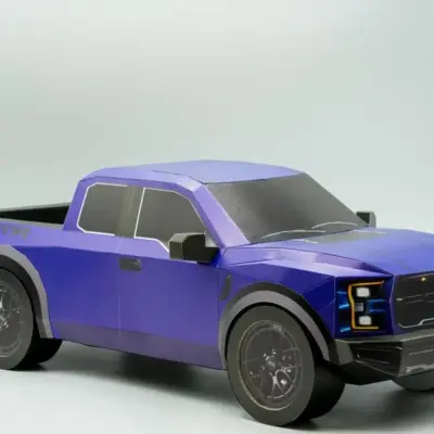 紙紮福特皮卡(藍)(大)-1