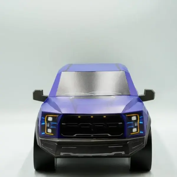 紙紮福特皮卡(藍)(大)-3