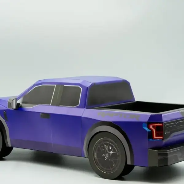 紙紮福特皮卡(藍)(大)-7