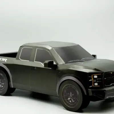 紙紮福特皮卡(黑)(大)-1