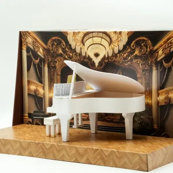 紙紮鋼琴禮盒-3