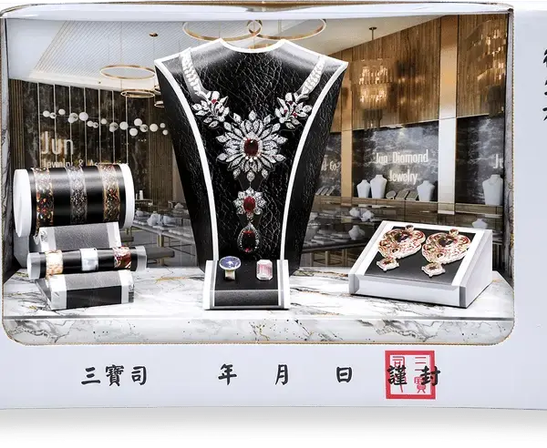 紙紮女士金飾禮盒箱