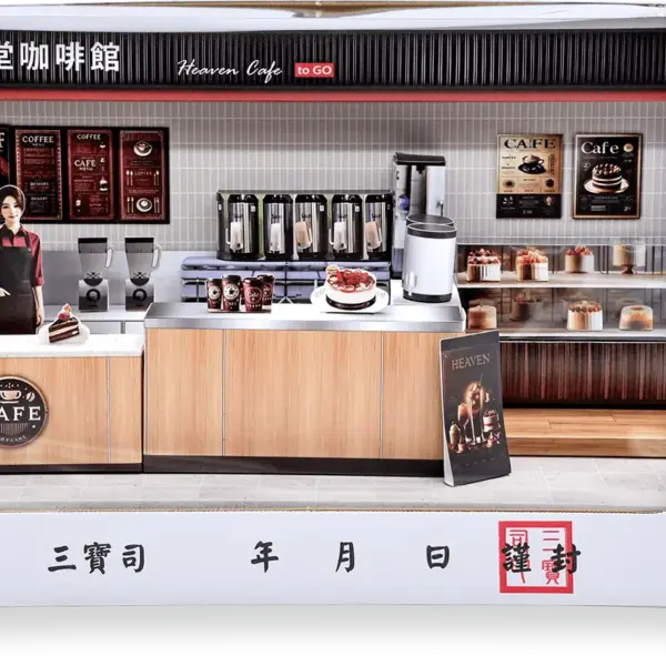 紙紮天堂咖啡館禮盒箱