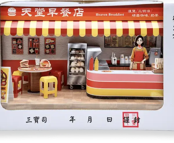 紙紮天堂早餐店禮盒箱