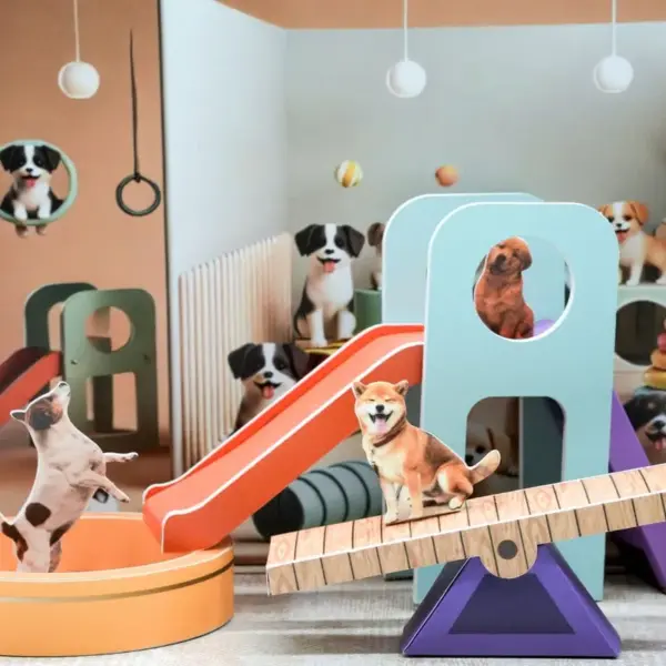 紙紮狗狗遊戲場-4