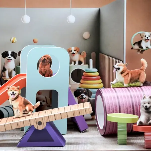 紙紮狗狗遊戲場-5