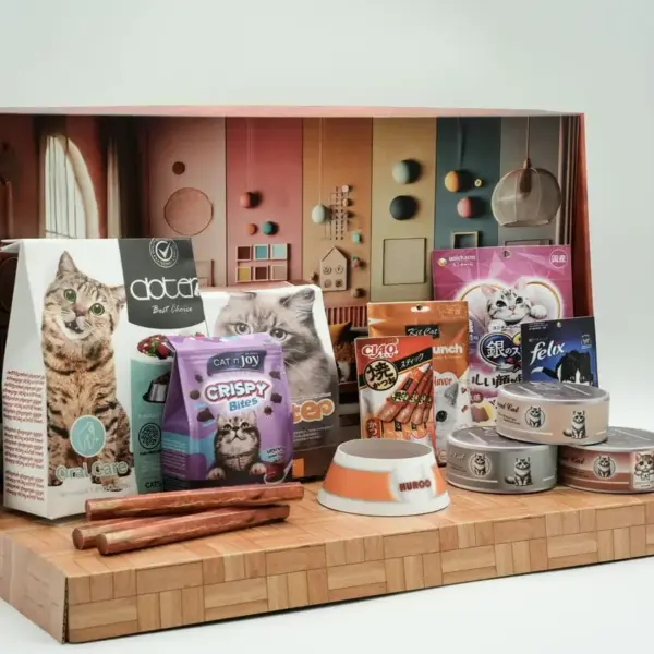 紙紮貓咪飼料禮盒-2