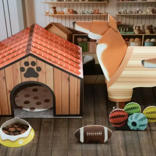 紙紮柴犬狗狗衣服禮盒-4