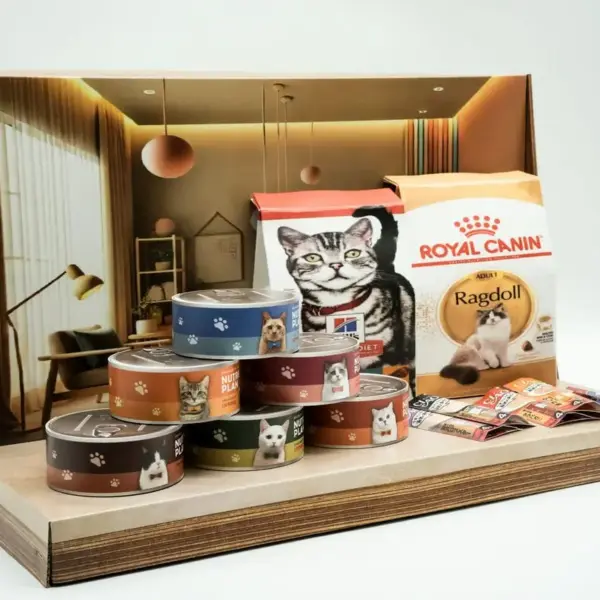 紙紮貓咪罐頭禮盒-2