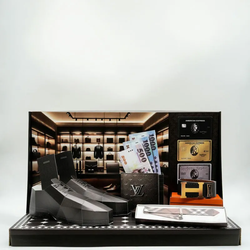 紙紮男士精品皮件禮盒-1