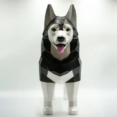 客製化紙紮哈士奇-1