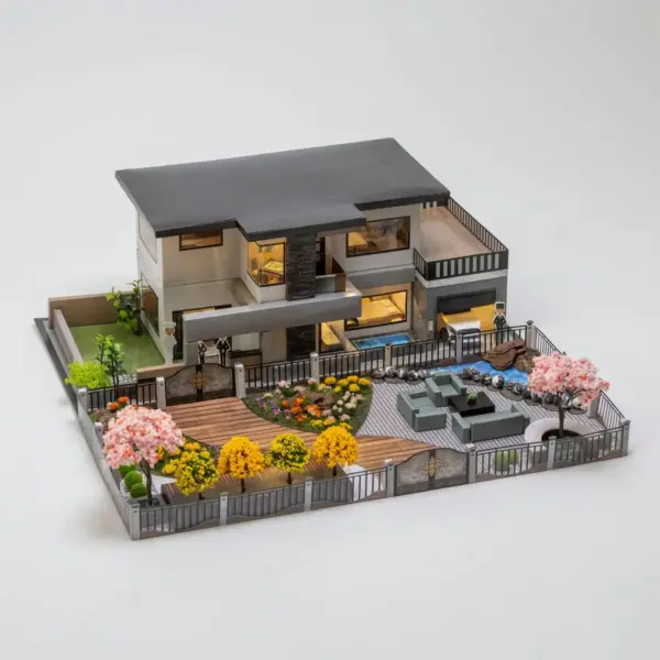 紙紮悠亞別墅+豪華花園庭院-2