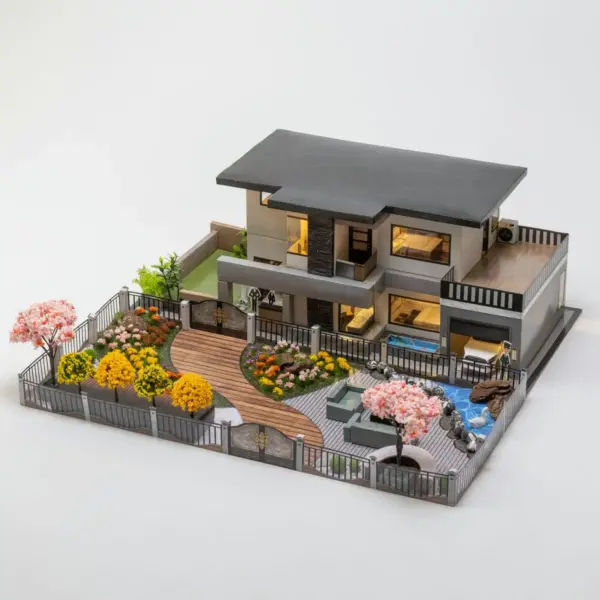 紙紮悠亞別墅+豪華花園庭院-3