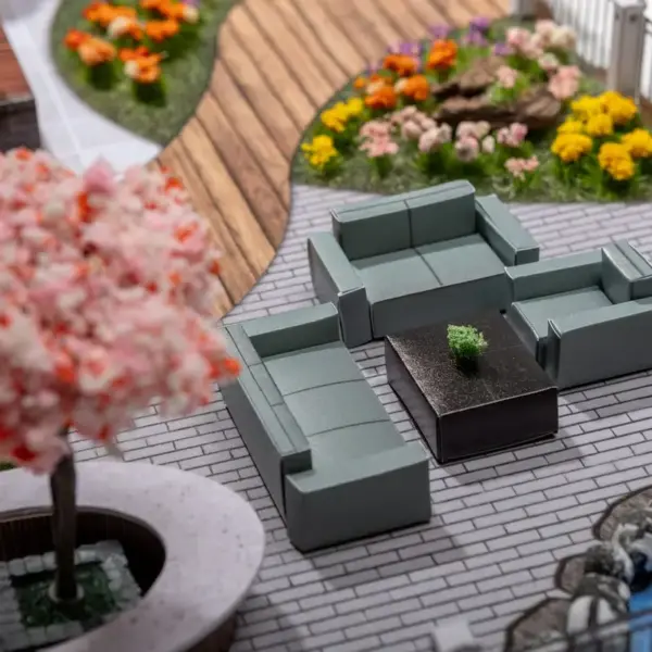 紙紮豪華花園庭院-5