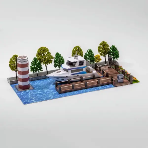 紙紮豪華遊艇碼頭-2