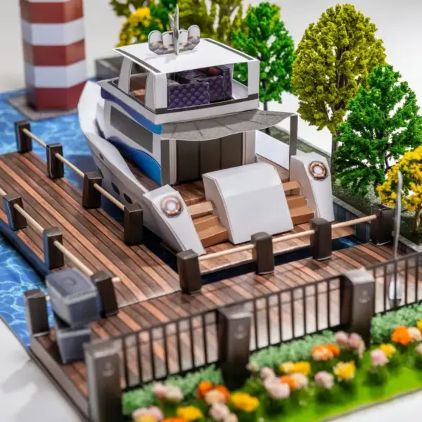 紙紮豪華遊艇碼頭-5