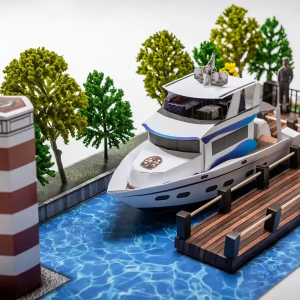 紙紮豪華遊艇碼頭-4
