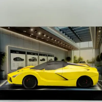 紙紮法拉利LaFerrari(黃)-1