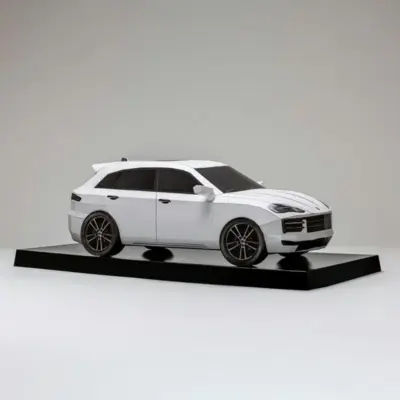 紙紮保時捷凱燕(白)-1